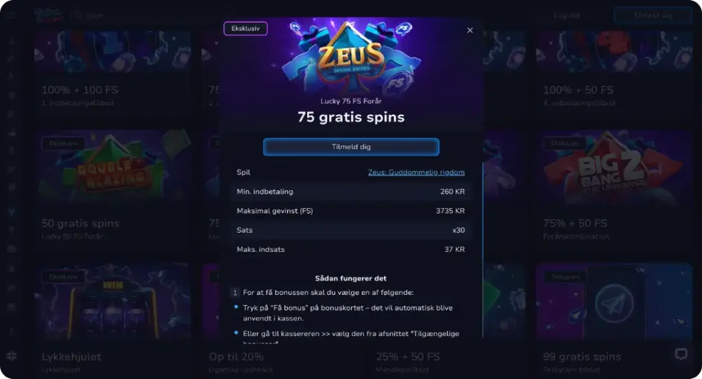Gratis spins og andre kampagner hos 7BitCasino